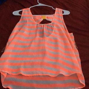 Neon pink with bow shirt